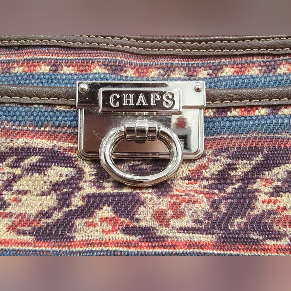 Chaps Multicolor Patterned Satchel - image 5